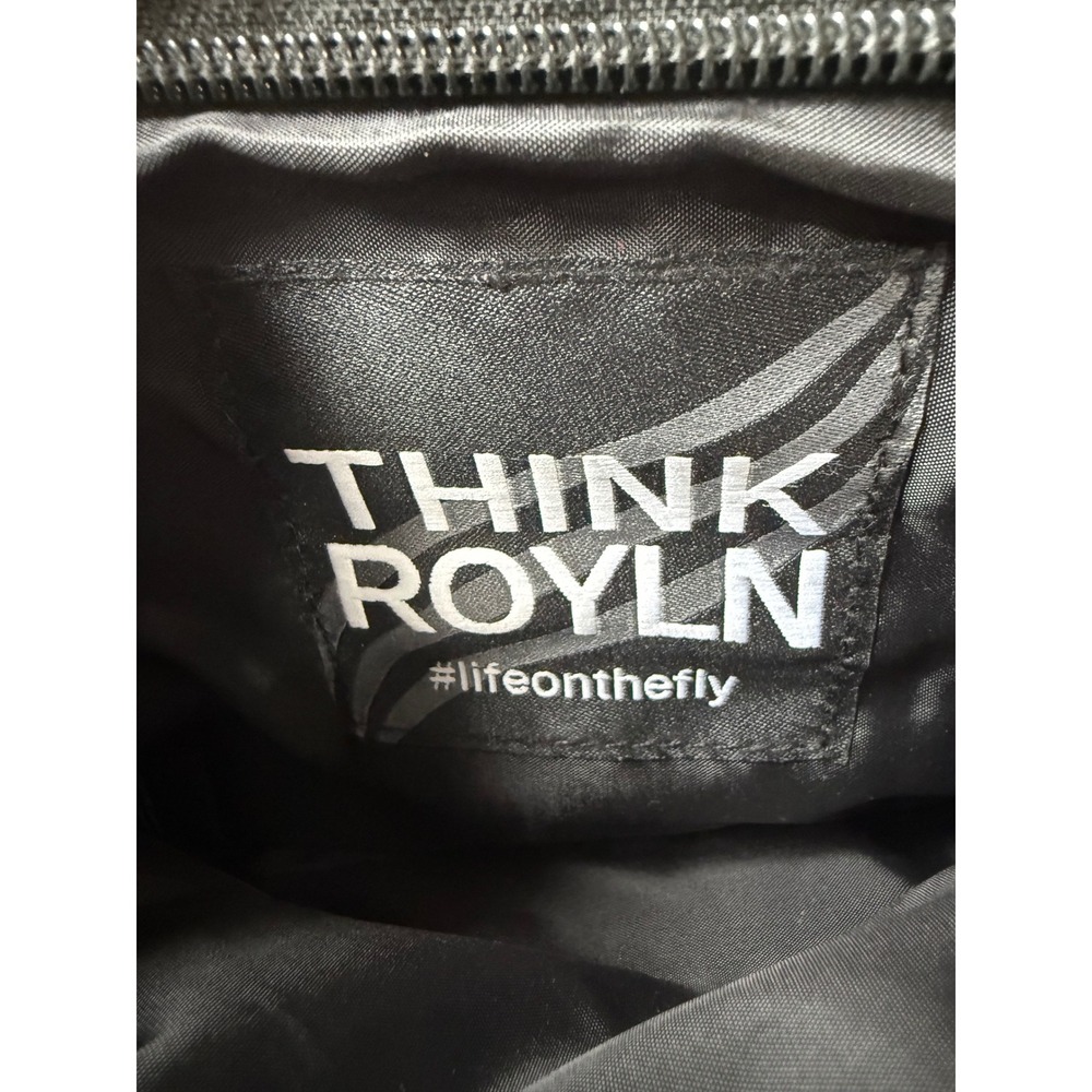 Think Royln Black Puffer Crossbody Bag Camo Strap‎ Free People - Picture 4 of 7